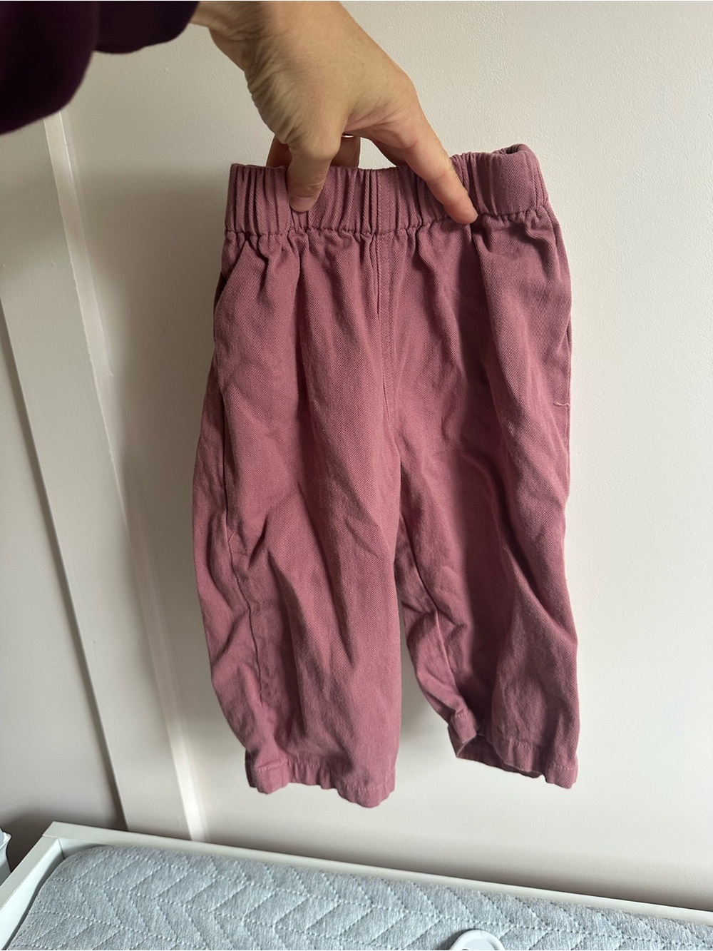 Musli Elastic Waist Harem Pants - Dusty Rose